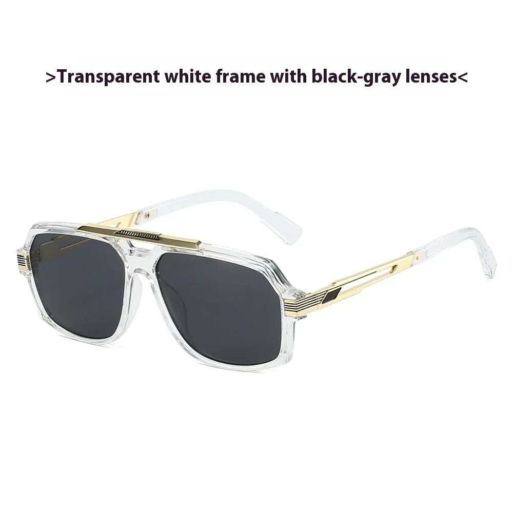 Metal Mirror Sun-resistant Sunglasses - Viexta