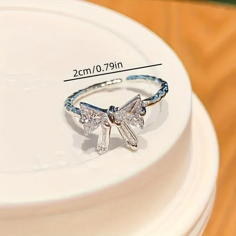 Bowknot Open Ring - Viexta