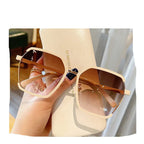ins-vintage-half-frame-sunglasses - Viexta