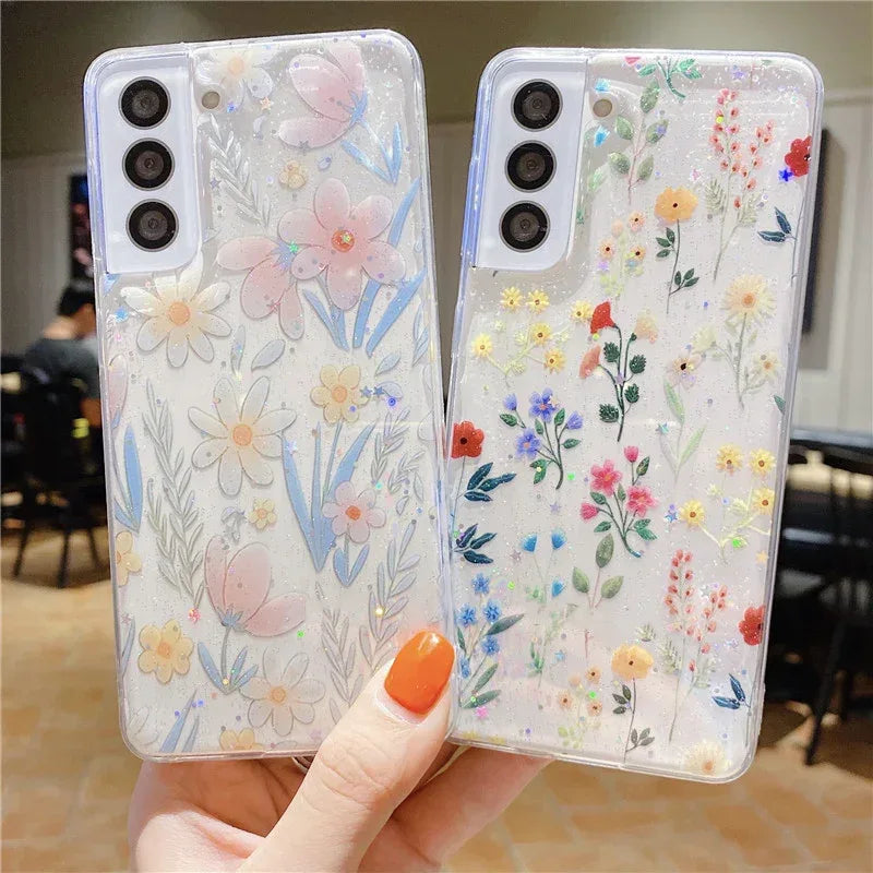 minimalist-floral-samsung-case - Viexta