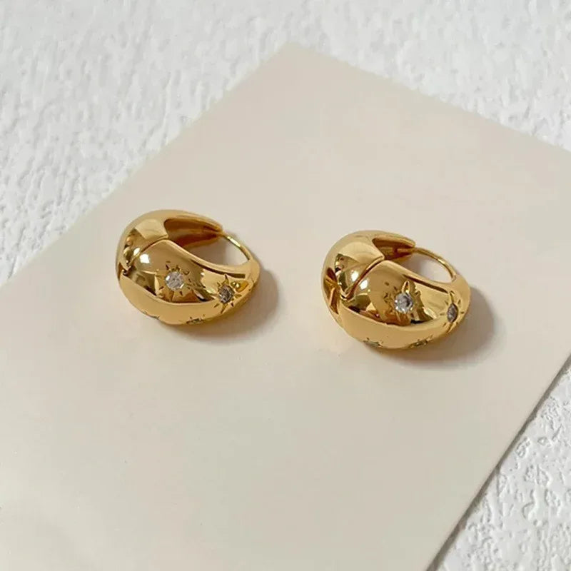 18k-retro-hong-kong-elegant-ear-studs - Viexta