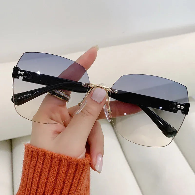 womens-casual-frameless-sunglasses - Viexta