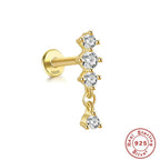 s925-sterling-silver-horse-eye-stud-earrings - Viexta