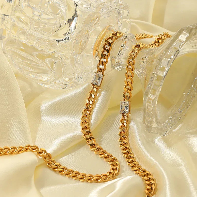 Stainless Steel Necklace Bracelet - Viexta