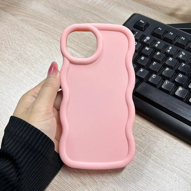 macaron-big-wave-silicone-case - Viexta