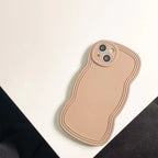 Liquid Solid Color Wavy Edge iPhone Case - Viexta