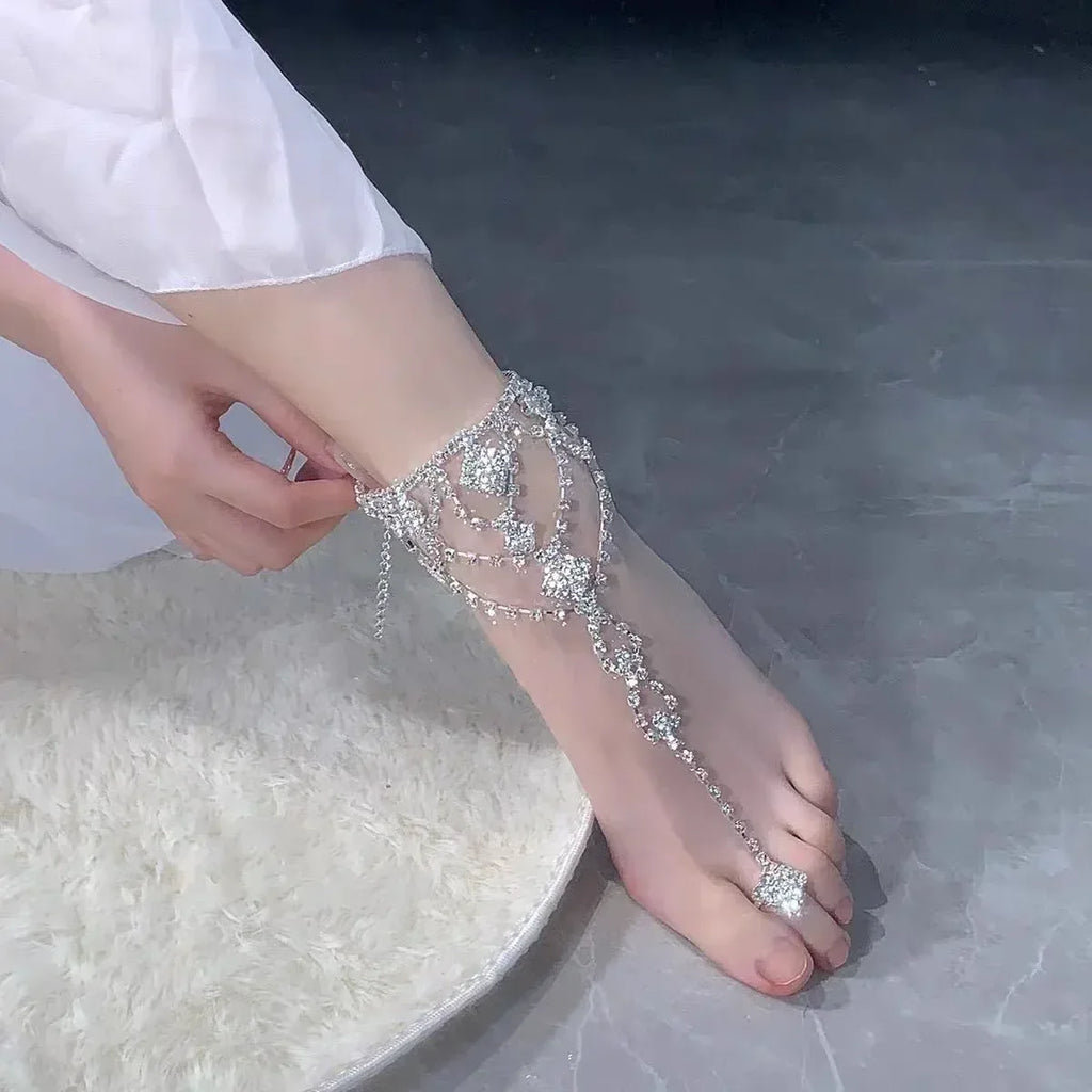 retro-multi-layer-tassel-anklet - Viexta