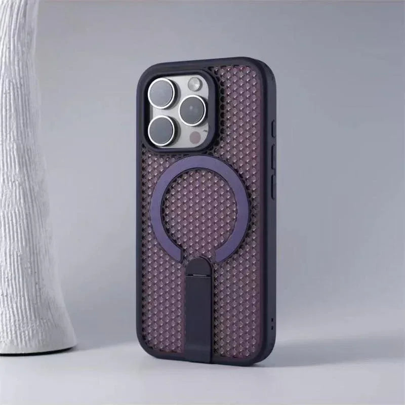 Drop-resistant Pivot Bracket Suction iPhone Case - Viexta
