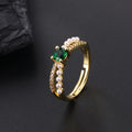 Vintage Emerald Zircon Ring
