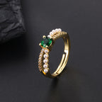 Vintage Emerald Zircon Ring