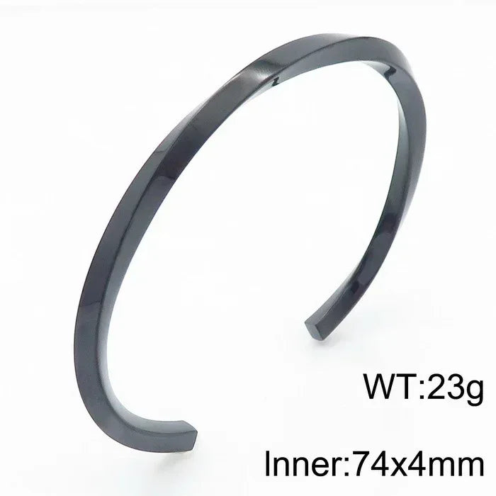 Square Twisted Stainless Steel Bracelet - Viexta