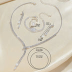 necklace-earring-bracelet-four-piece-set