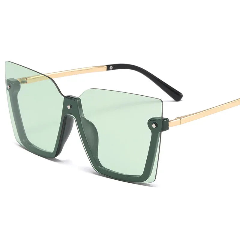 Ocean Sheet Multicolor Rimless Sunglasses - Viexta