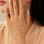 Zircon Leaves Finger Chain - Viexta