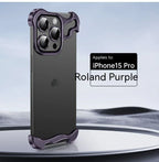Metal Corner Pad Anti-fall Frameless Anti-fall Protective Cover for iPhone case - Viexta