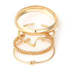 Geometric Circular Open Bracelet