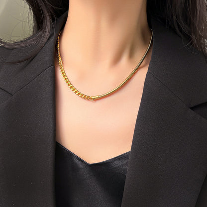 Cuban Thick Double-Layered Clavicle Chain