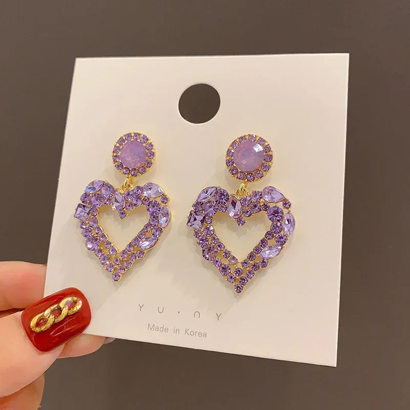 S925 Silver Needle Love Series Earrings - Viexta