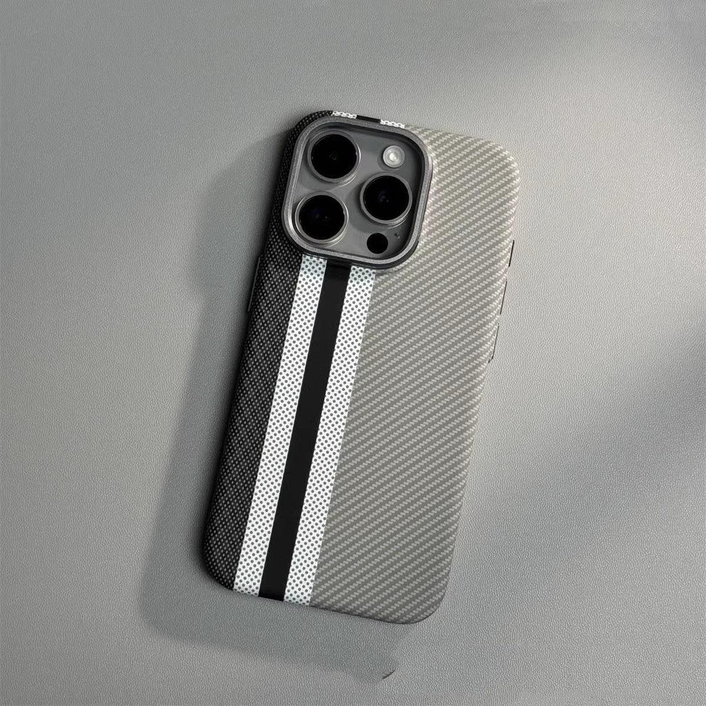 Kevlar Pattern Magnetic Hard Shell iPhone Cover - Viexta
