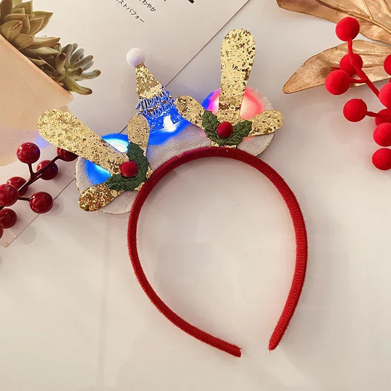 Christmas With Light Headband Snowflake - Viexta