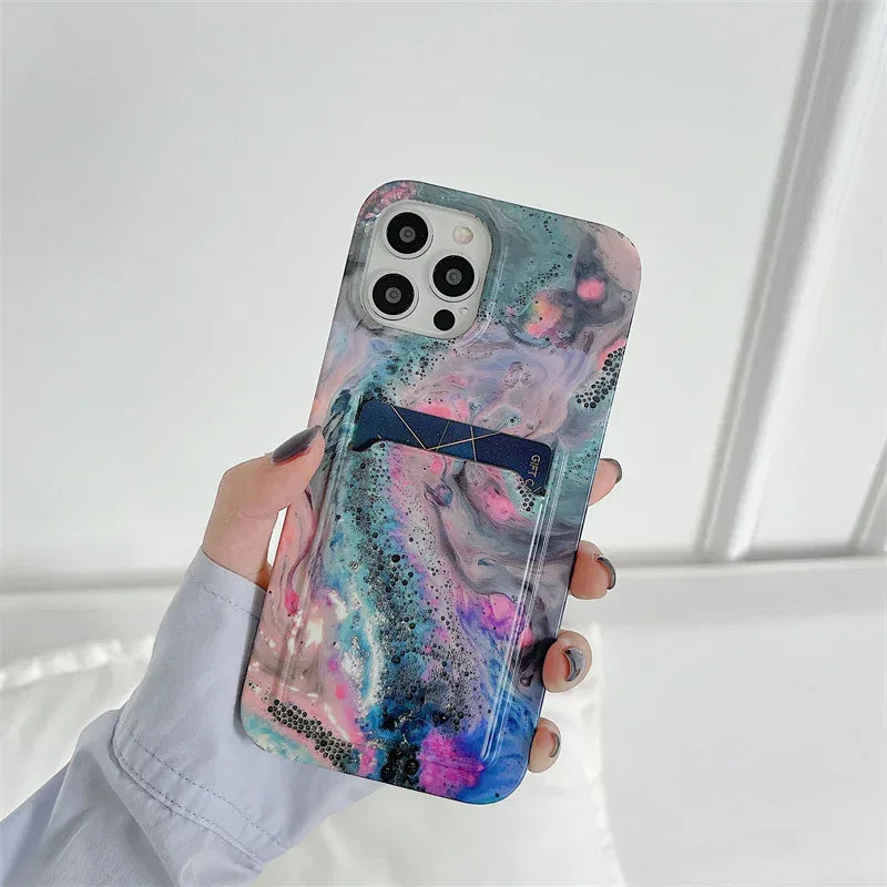 Retro Flower Card iPhone Case - Viexta