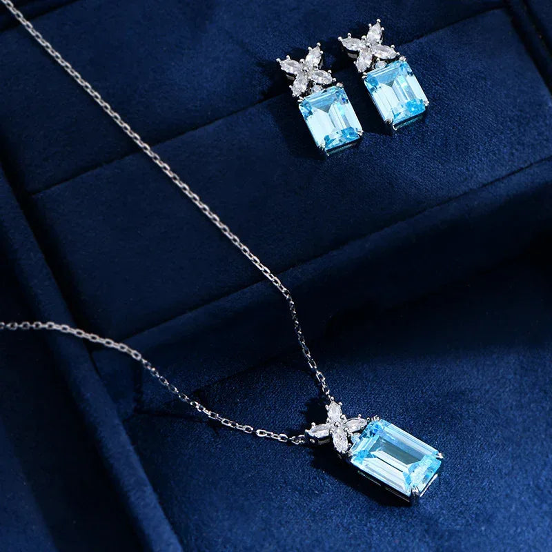 Aquamarine Niche Necklace - Viexta