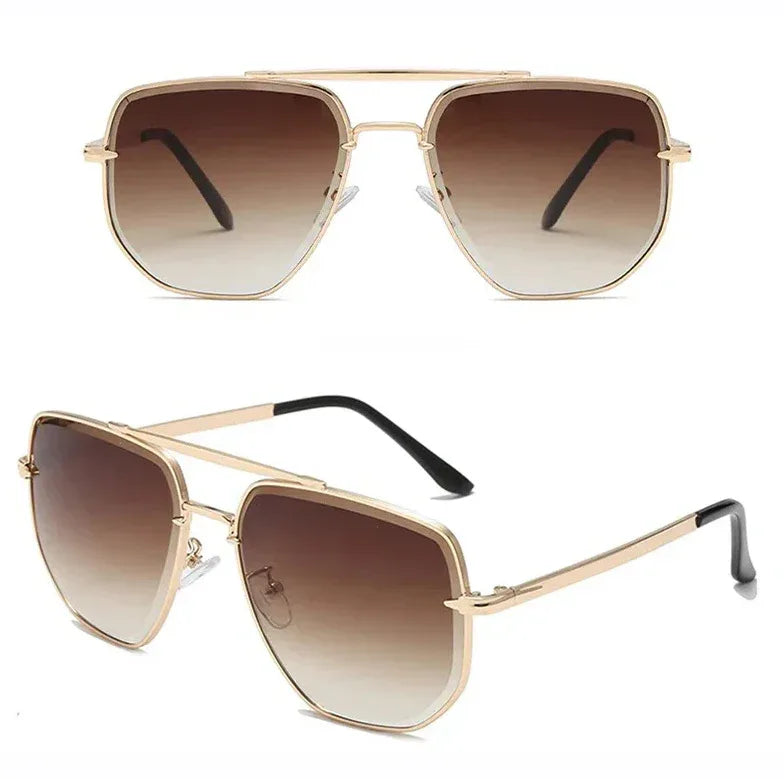 double-bridge-gradient-cut-sunglasses - Viexta