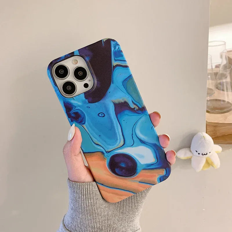 Water Sticker Marbling iPhone Case - Viexta