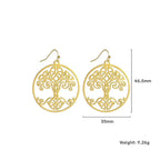 Vintage World Tree Earrings - Viexta