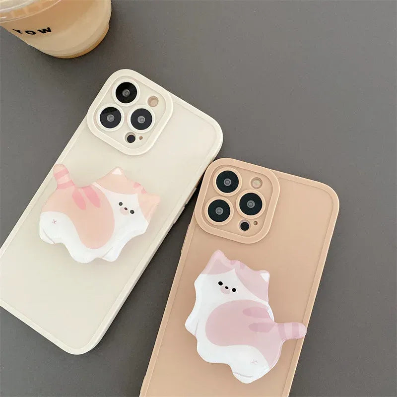 cute-cat-stand-iphone-case - Viexta