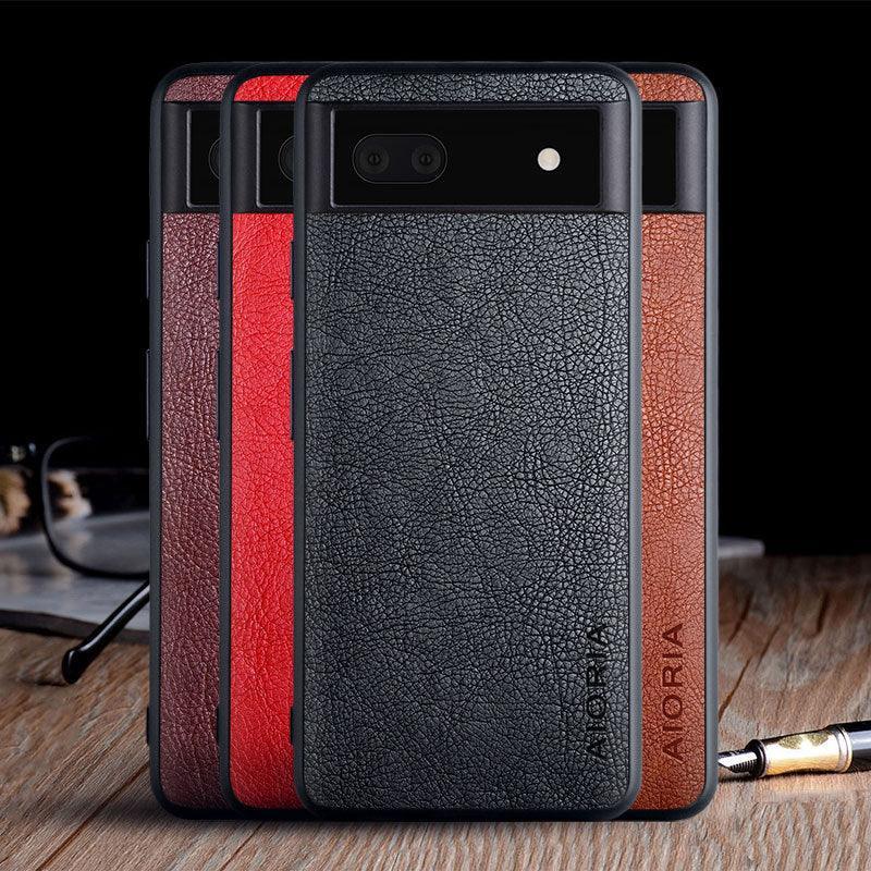 Goggle Pixel 6A Classic Lychee Phone Case - Viexta