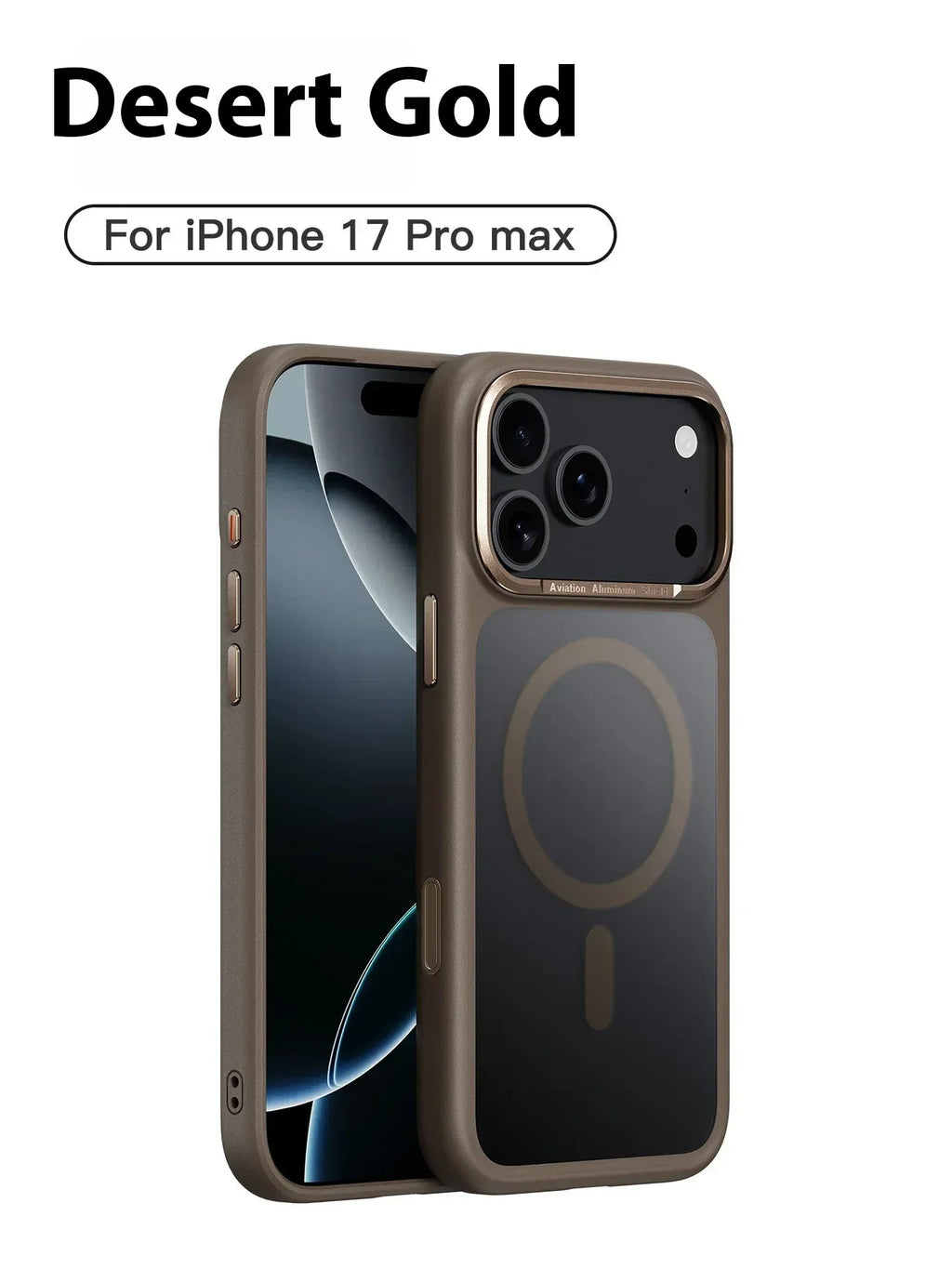 Frosted Magnetic Button Anti-fall Shell iPhone Case - Viexta