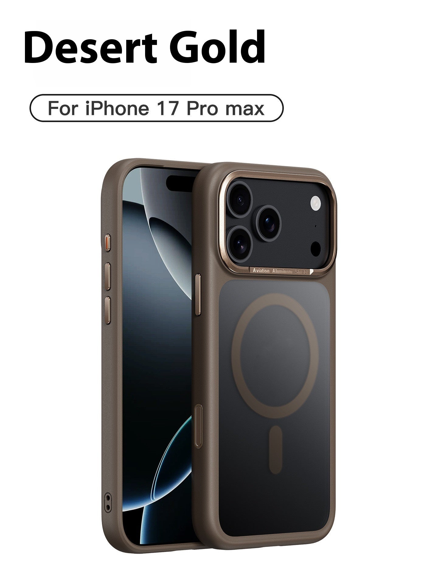 Frosted Magnetic Button Anti-fall Shell iPhone Case