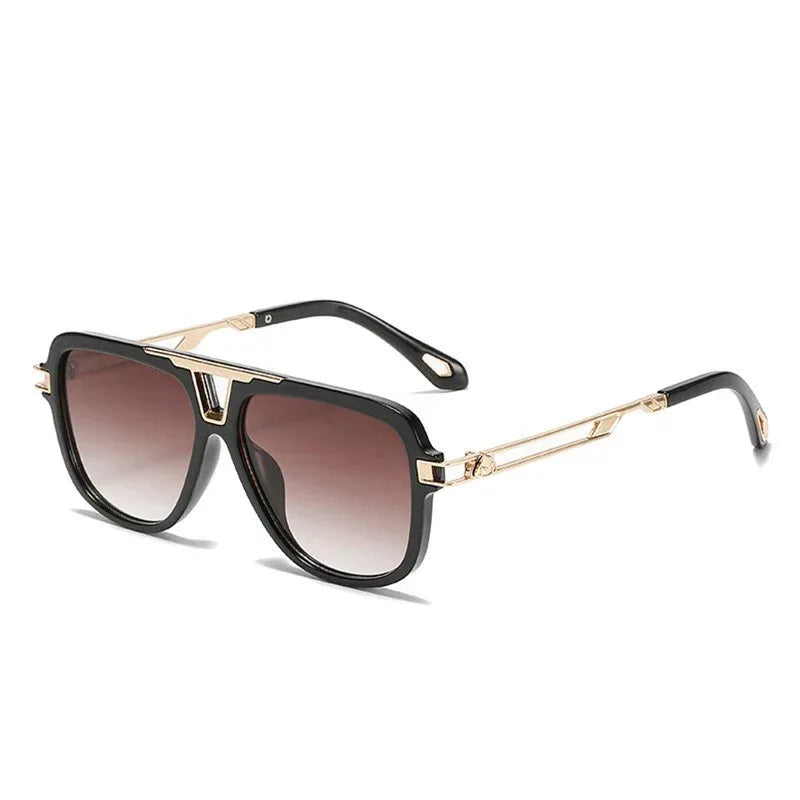 new-texture-fashion-metal-mayba-sunglasses - Viexta