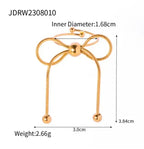 Retro Bow Titanium Steel Ring - Viexta