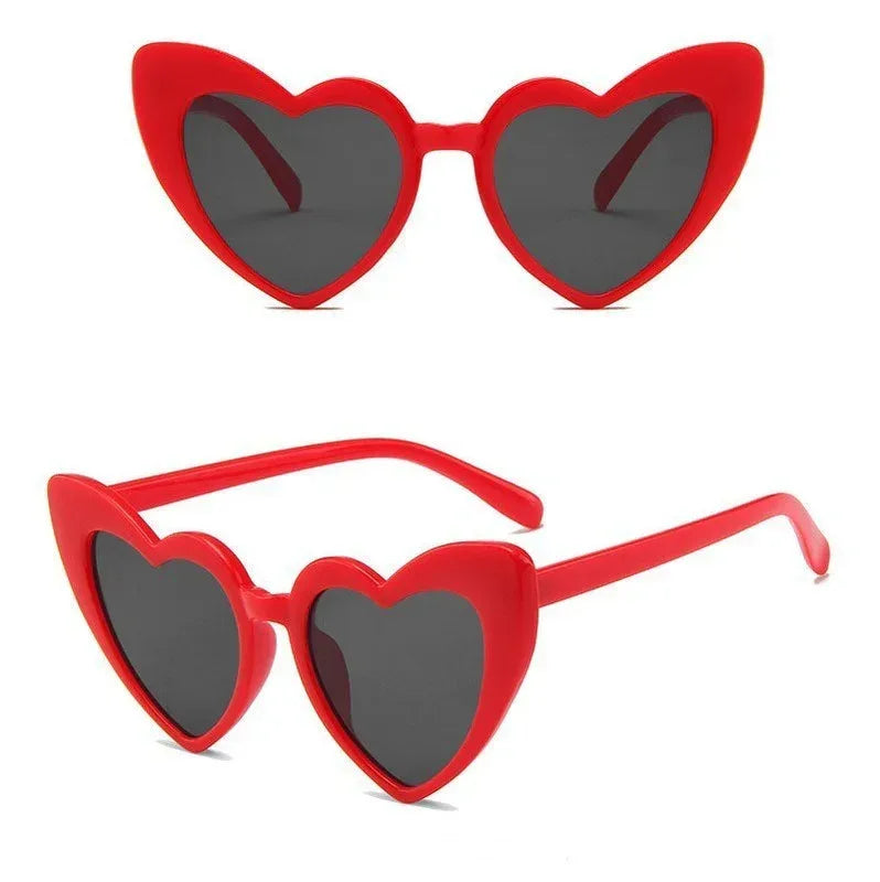 Fashion Love Big Face Thin Sunglasses - Viexta
