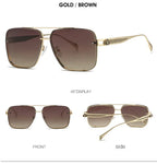 Casual Fashion Metal Frame Sun Glasses - Viexta