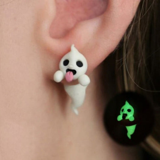 Halloween Ghost Luminous Fashion Earrings