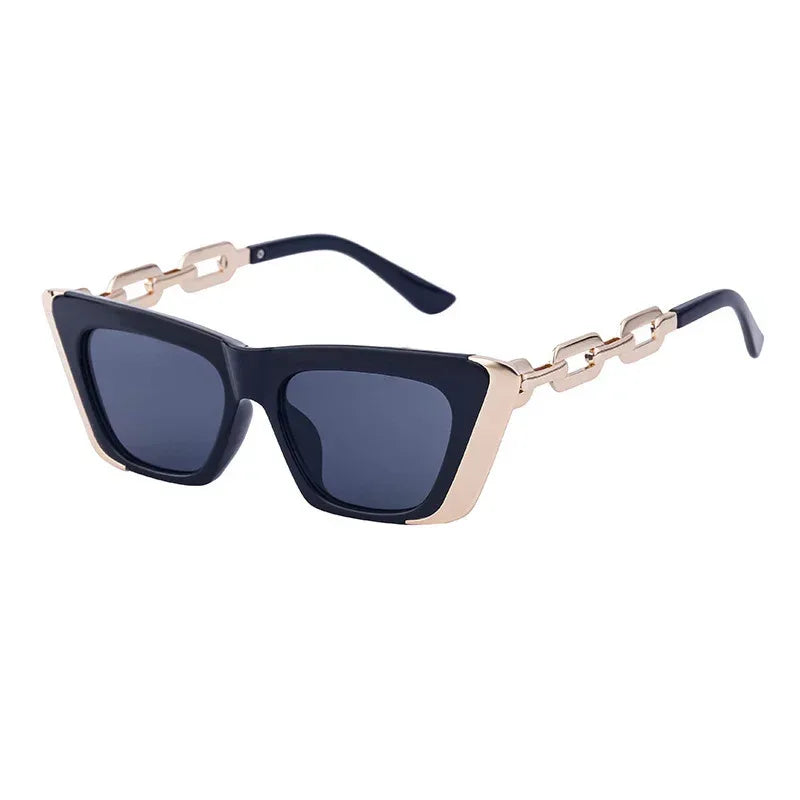 chain-small-frame-sunglasses - Viexta