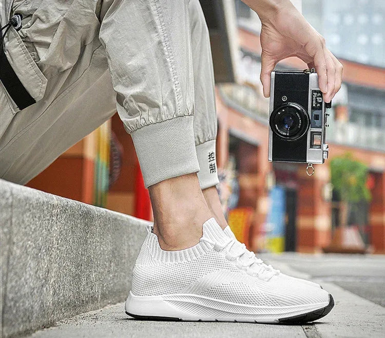 Breathable Casual Hidden Heel Sneaker - Viexta