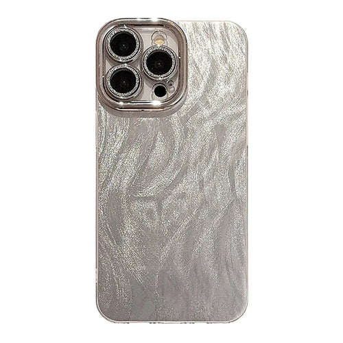 Anti-fall Feather Yarn Laser Lens Protector iPhone Case - Viexta