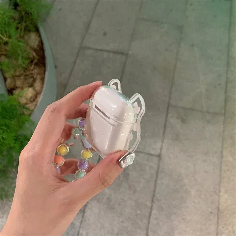 Bear Shaped Airpods Case with Charm - Viexta