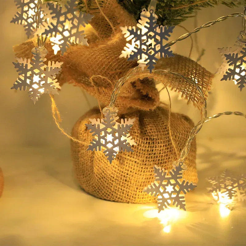 Christmas LED Light String Santa Claus Elk Snowman - Viexta