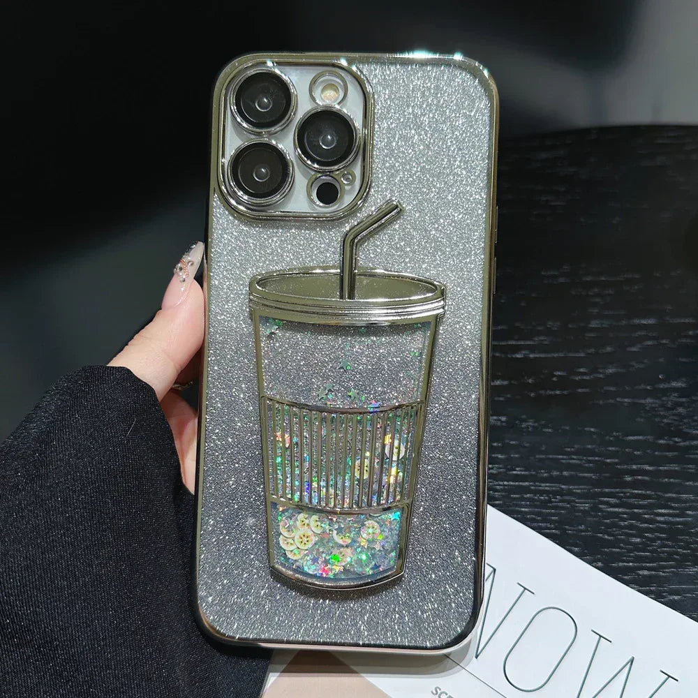 electroplating-milky-tea-cup-iphone-case - Viexta