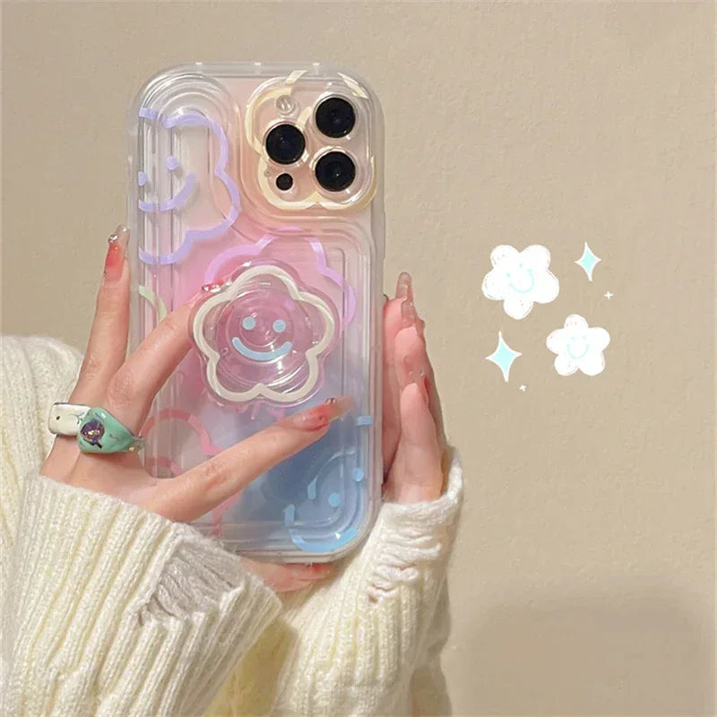Halo Dyed Sun Flower iPhone Case - Viexta
