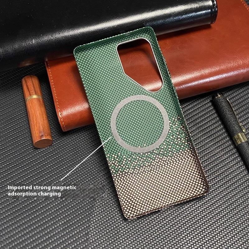 Carbon Fiber Pattern Kevlar Pattern Magnetic Suction Drop-resistant  Samsung case