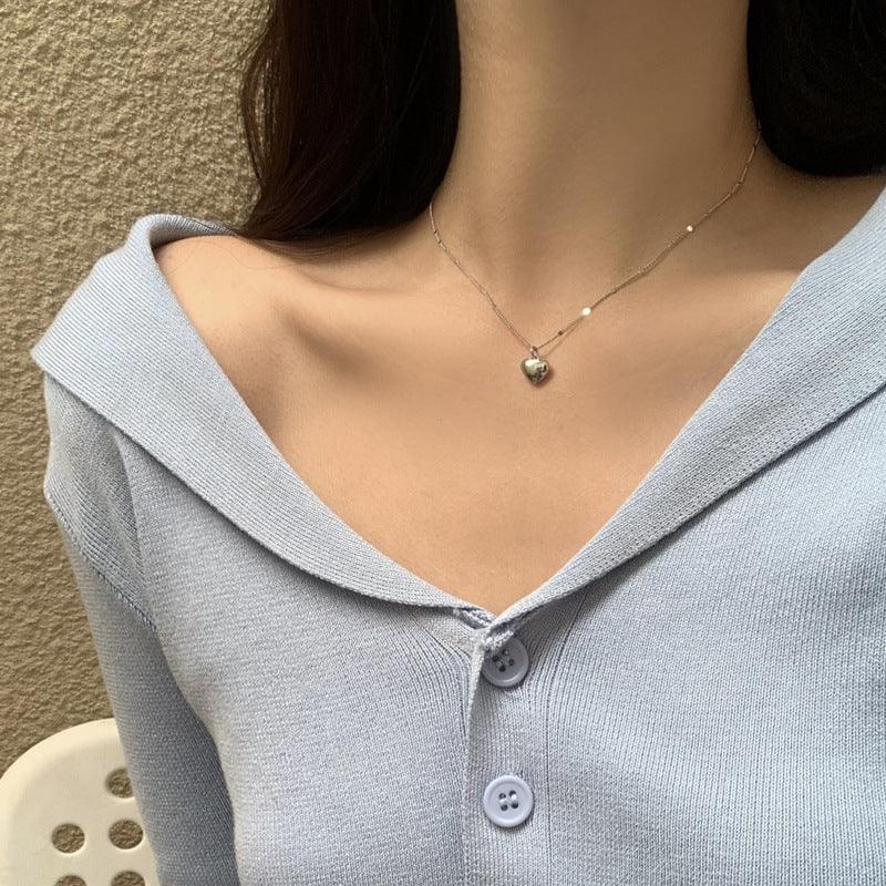 Collarbone Heart Necklace - Viexta