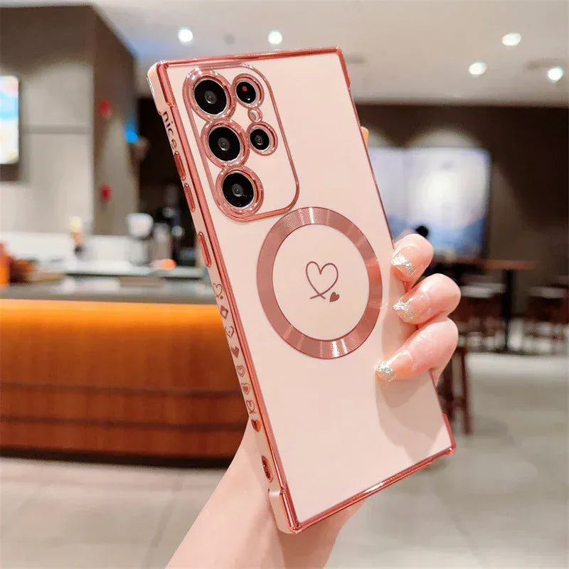 four-corner-drop-resistant-magnetic-samsung-phone-case - Viexta