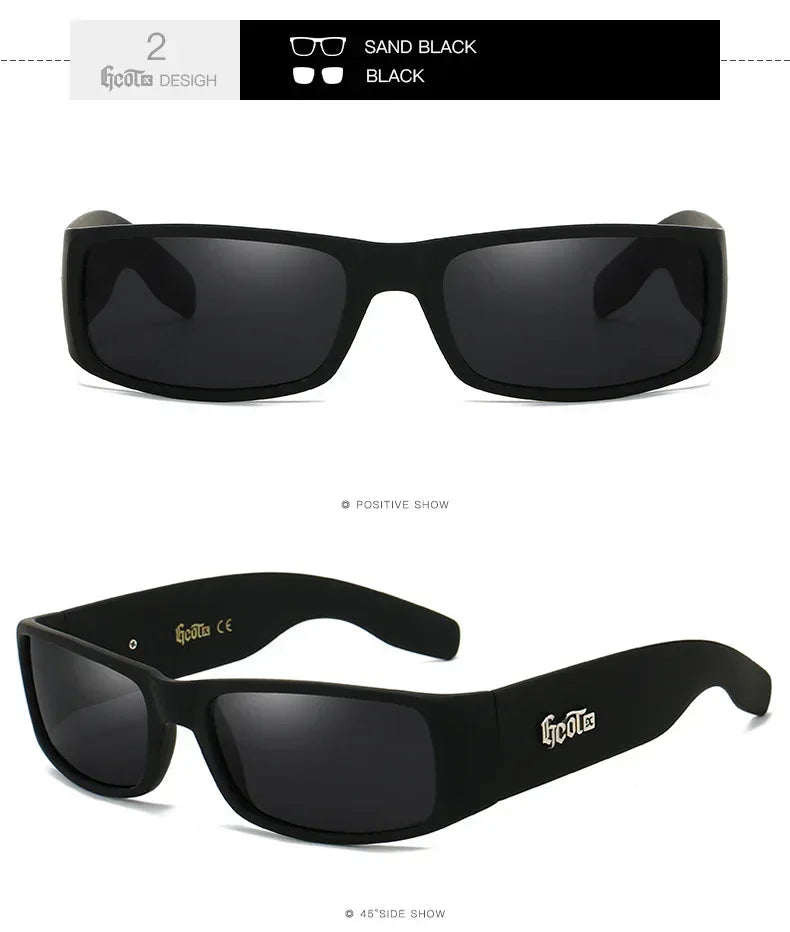Plaid Hip Hop Fashion West Coast Polarized Sunglasses - Viexta