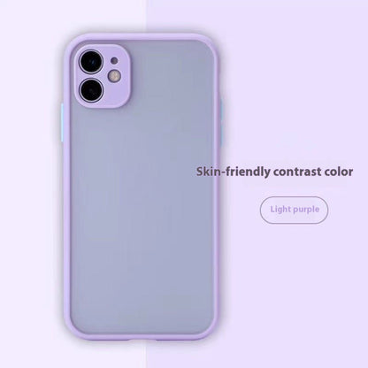 Fine Hole All-inclusive Frosted Contrast iPhone Case